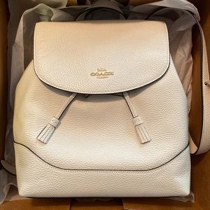 Coach White Backpack, BRAND New!